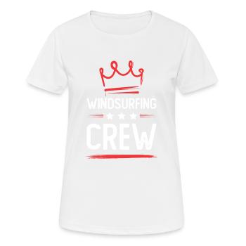 Équipage de planche à voile - T-shirt respirant Femme - blanc - Devant - AI Model Female 172 dark (172cm)