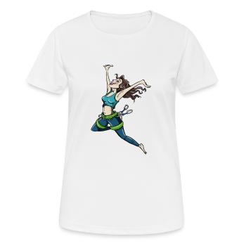 Ascension réussie - T-shirt respirant Femme - blanc - Devant - AI Model Female 172 dark (172cm)