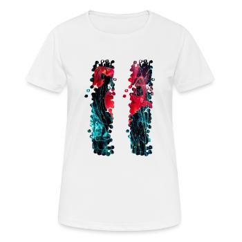 Retro Style - Frauen T-Shirt atmungsaktiv - Weiß - Vorne - AI Model Female 172 dark (172cm)