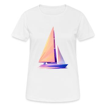 Sailing ship Sailboat Sailing Sailing Sailing Sailing - Women's Breathable T-Shirt - white - Front - AI Model Female 172 dark (172cm)