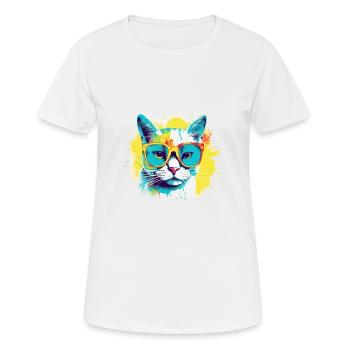 Curious Felix - Women's Breathable T-Shirt - white - Front - AI Model Female 172 dark (172cm)