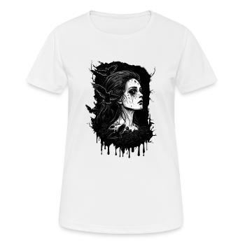 Dark Queen - Women's Breathable T-Shirt - white - Front - AI Model Female 172 dark (172cm)