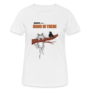 Hang in there 05 - Women's Breathable T-Shirt - white - Front - AI Model Female 172 dark (172cm)
