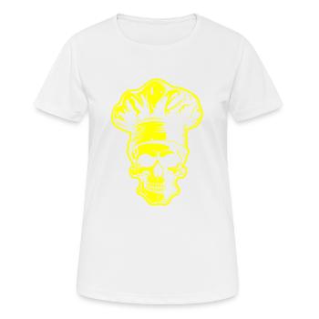 Skull Cook - T-shirt respirant Femme - blanc - Devant - AI Model Female 172 dark (172cm)