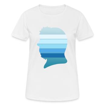 Fond profil N°4 - T-shirt respirant Femme - blanc - Devant - AI Model Female 172 dark (172cm)