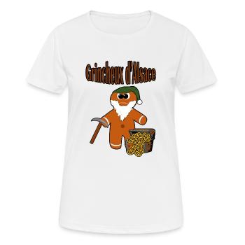 Grumpy aus dem Elsass - Frauen T-Shirt atmungsaktiv - Weiß - Vorne - AI Model Female 172 dark (172cm)