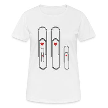Wir sind wieder schwanger - Verkündung - Outing - Frauen T-Shirt atmungsaktiv - Weiß - Vorne - AI Model Female 172 dark (172cm)