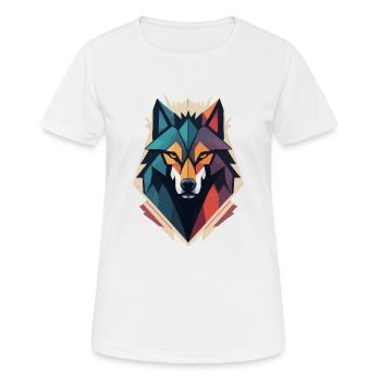 Wolf - Women's Breathable T-Shirt - white - Front - AI Model Female 172 dark (172cm)