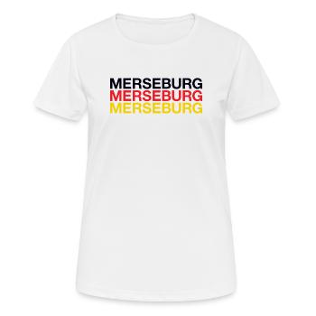 MERSEBURG - Women's Breathable T-Shirt - white - Front - AI Model Female 172 dark (172cm)