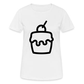 Cupcake - Frauen T-Shirt atmungsaktiv - Weiß - Vorne - AI Model Female 172 dark (172cm)