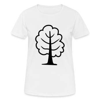 arbre - T-shirt respirant Femme - blanc - Devant - AI Model Female 172 dark (172cm)