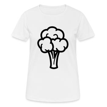 brocoli - T-shirt respirant Femme - blanc - Devant - AI Model Female 172 dark (172cm)