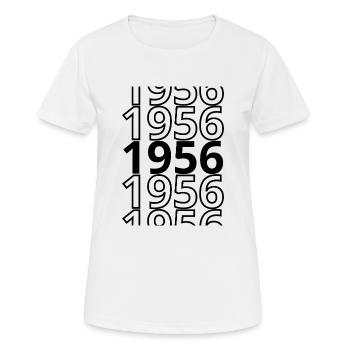 1956 1956 1956 - Frauen T-Shirt atmungsaktiv - Weiß - Vorne - AI Model Female 172 dark (172cm)