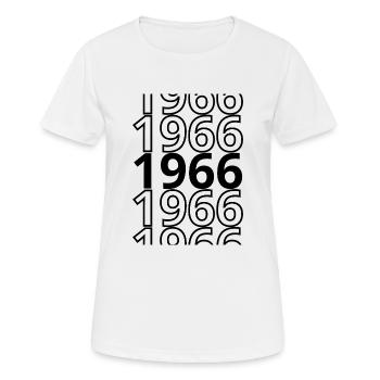 1966 1966 1966 - Frauen T-Shirt atmungsaktiv - Weiß - Vorne - AI Model Female 172 dark (172cm)