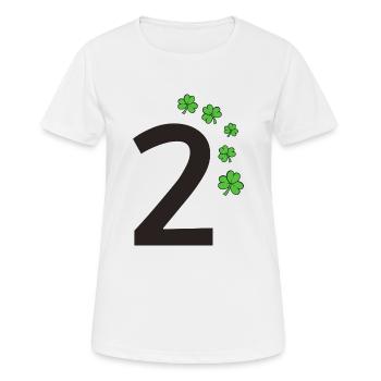 2 - T-shirt respirant Femme - blanc - Devant - AI Model Female 172 dark (172cm)