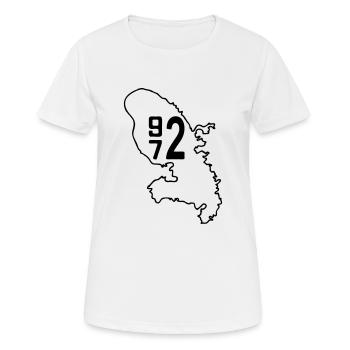 martinique - T-shirt respirant Femme - blanc - Devant - AI Model Female 172 dark (172cm)