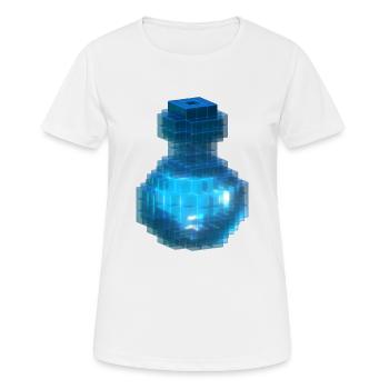 Sorcière Sorcière Potion Magique Cube Bouteille Bleu Océan - T-shirt respirant Femme - blanc - Devant - AI Model Female 172 dark (172cm)