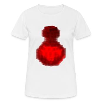 Sorcier magique rouge / Potion de sorcière Cubes d’Halloween - T-shirt respirant Femme - blanc - Devant - AI Model Female 172 dark (172cm)