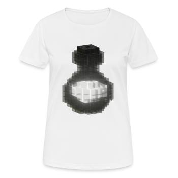 Bouteille en cristal gothique noir - Potion blanche magique - T-shirt respirant Femme - blanc - Devant - AI Model Female 172 dark (172cm)