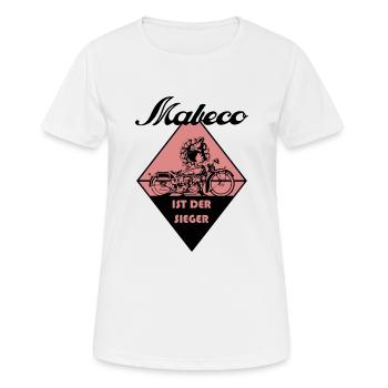 Mabeco ist der Sieger - red - Frauen T-Shirt atmungsaktiv - Weiß - Vorne - AI Model Female 172 dark (172cm)