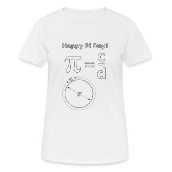Mathe Pi Day - T-shirt respirant Femme - blanc - Devant - AI Model Female 172 dark (172cm)