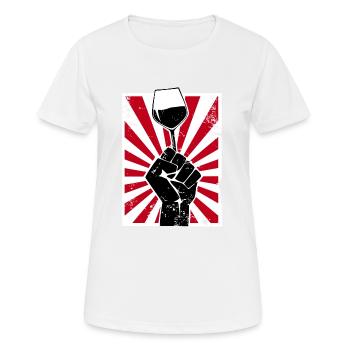 verrolution - T-shirt respirant Femme - blanc - Devant - AI Model Female 172 dark (172cm)