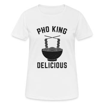Pho King vietnamesische Reisnudelsuppe Feinschmecker Geschenk - Frauen T-Shirt atmungsaktiv - Weiß - Vorne - AI Model Female 172 dark (172cm)
