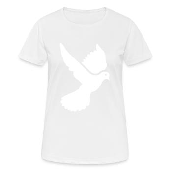 Dove symbol - Women's Breathable T-Shirt - white - Front - AI Model Female 172 dark (172cm)