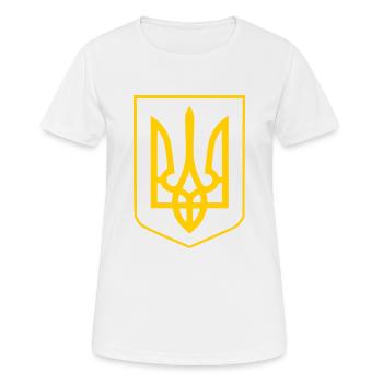 Ukraine - T-shirt respirant Femme - blanc - Devant - AI Model Female 172 dark (172cm)