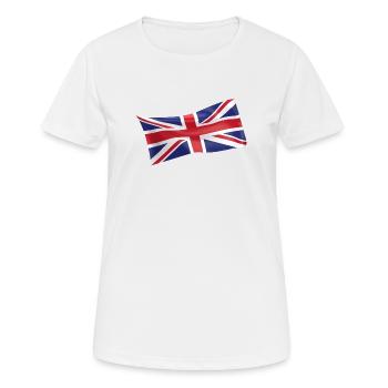 Drapeau britannique drapeau britannique drapeau britannique - T-shirt respirant Femme - blanc - Devant - AI Model Female 172 dark (172cm)