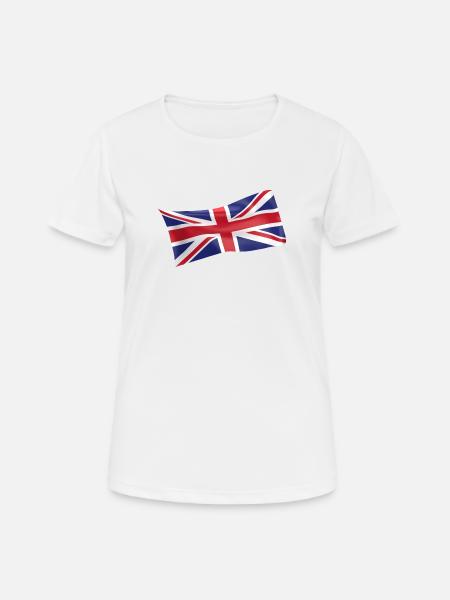 Union Jack UK UK flag flag - Women's Breathable T-Shirt - white