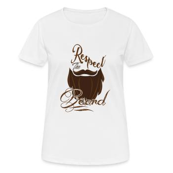 Bart - Frauen T-Shirt atmungsaktiv - Weiß - Vorne - AI Model Female 172 dark (172cm)