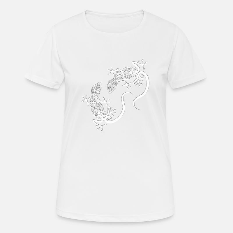 LIZARD - Women's Breathable T-Shirt - white