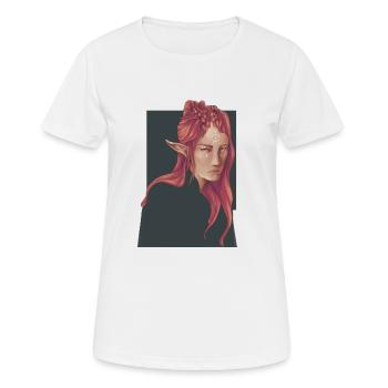 Onze portraits - T-shirt respirant Femme - blanc - Devant - AI Model Female 172 dark (172cm)
