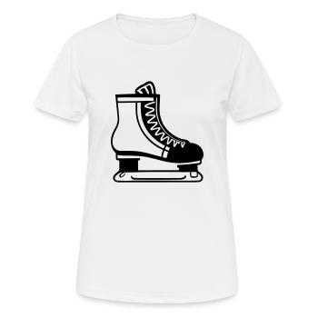 Patinage - T-shirt respirant Femme - blanc - Devant - AI Model Female 172 dark (172cm)