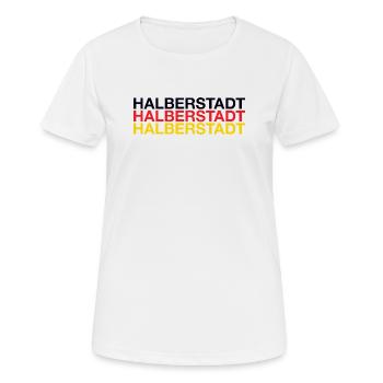 HALBERSTADT - Women's Breathable T-Shirt - white - Front - AI Model Female 172 dark (172cm)
