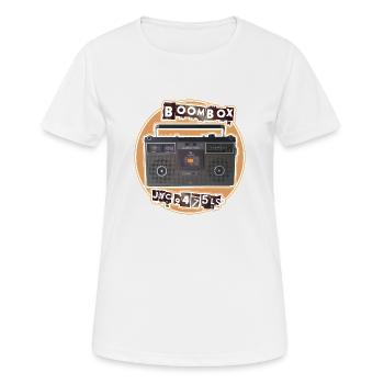 JVC 9475 LS Boombox ghettoblaster - T-shirt respirant Femme - blanc - Devant - AI Model Female 172 dark (172cm)