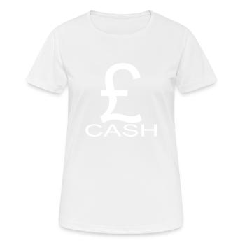 CASHFLOW - Geld regiert die Welt! - Frauen T-Shirt atmungsaktiv - Weiß - Vorne - AI Model Female 172 dark (172cm)