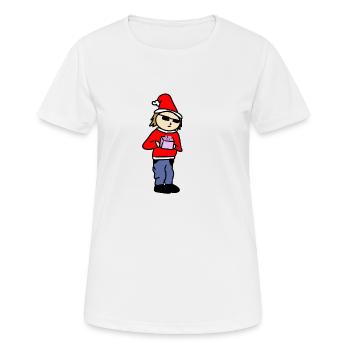 Cadeau pour vous - T-shirt respirant Femme - blanc - Devant - AI Model Female 172 dark (172cm)