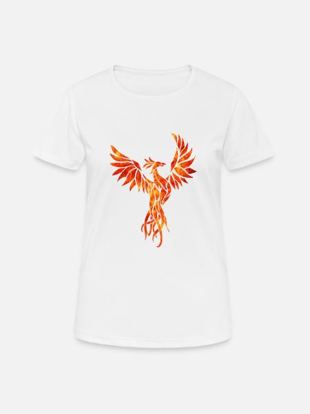fire phoenix - Women's Breathable T-Shirt - white