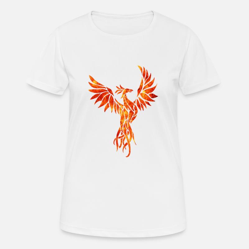 fire phoenix - T-shirt respirant Femme - blanc