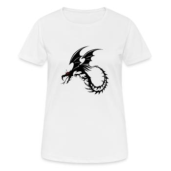 Drachen Tribal Tattoo Form 2004 x - Frauen T-Shirt atmungsaktiv - Weiß - Vorne - AI Model Female 172 dark (172cm)