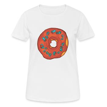 Donuts Confiserie Cookie Törtchen Kuchen Torten - Frauen T-Shirt atmungsaktiv - Weiß - Vorne - AI Model Female 172 dark (172cm)