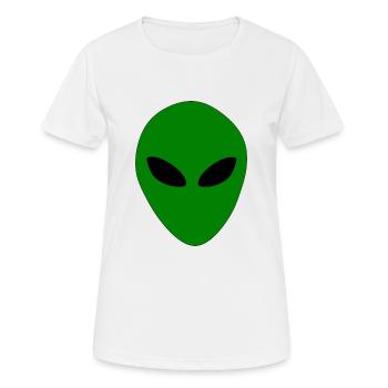 Aliens Alien Head - Women's Breathable T-Shirt - white - Front - AI Model Female 172 dark (172cm)