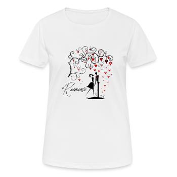 ROMANTIC - Women's Breathable T-Shirt - white - Front - AI Model Female 172 dark (172cm)