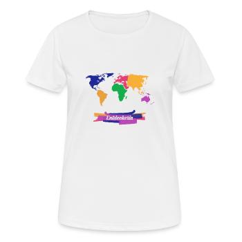 Entdeckerin Weltreise - Frauen T-Shirt atmungsaktiv - Weiß - Vorne - AI Model Female 172 dark (172cm)