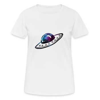 Espace OVNI - T-shirt respirant Femme - blanc - Devant - AI Model Female 172 dark (172cm)