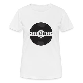 Disque de vinyle Cadeau Musique old school - T-shirt respirant Femme - blanc - Devant - AI Model Female 172 dark (172cm)