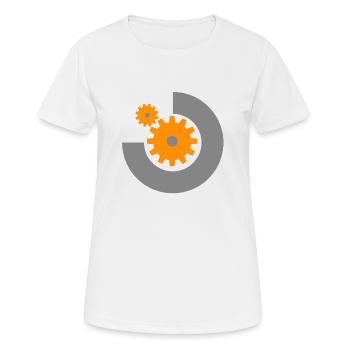 2 vitesses - T-shirt respirant Femme - blanc - Devant - AI Model Female 172 dark (172cm)