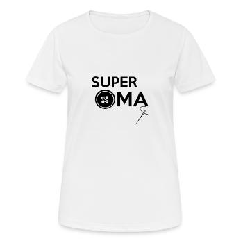 SUPER GRANDMA - Women's Breathable T-Shirt - white - Front - AI Model Female 172 dark (172cm)
